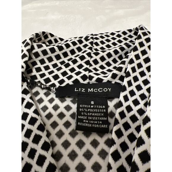 Liz McCoy top - Sleeveless - Size S - Black/What Patterned - Picture 2 of 2